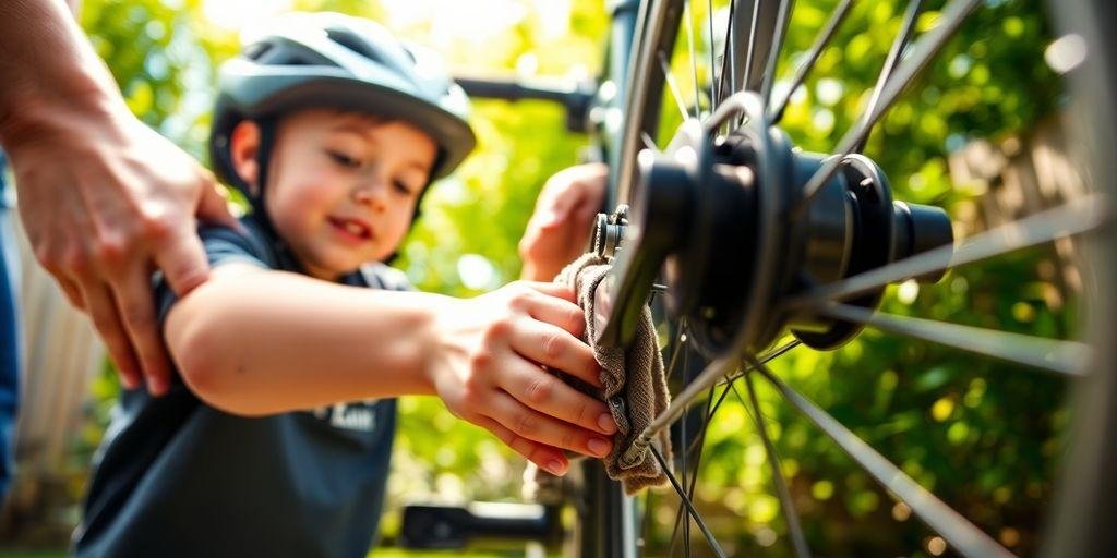 Lapsen ensimmäinen pyöräretki