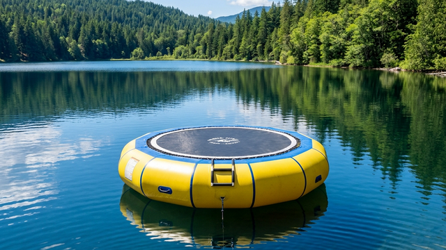 Vesitrampoliini järvellä